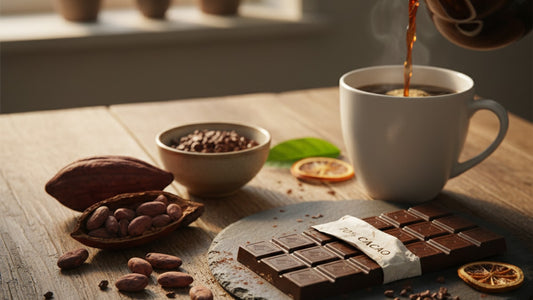 Blog Post: what percentage of cacao is healthy - Professional illustration