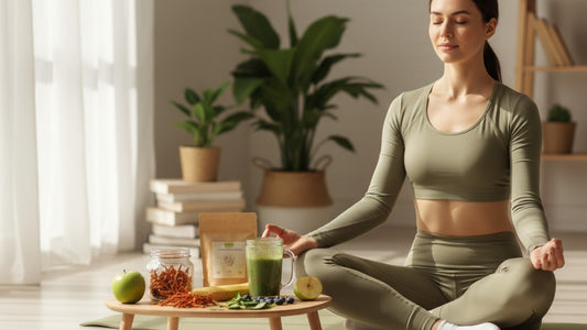 Blog Post: can cordyceps cause anxiety - Professional illustration