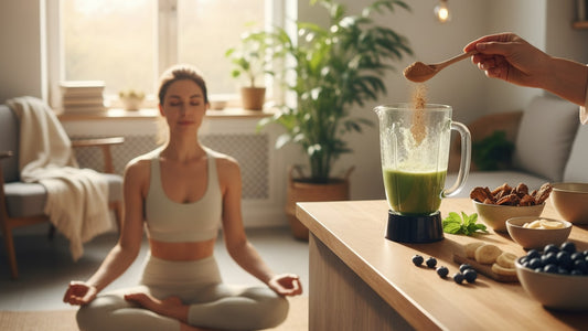 Blog Post: how to take mushroom powder - Professional illustration