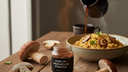 Blog Post: how to use porcini mushroom powder - Professional illustration
