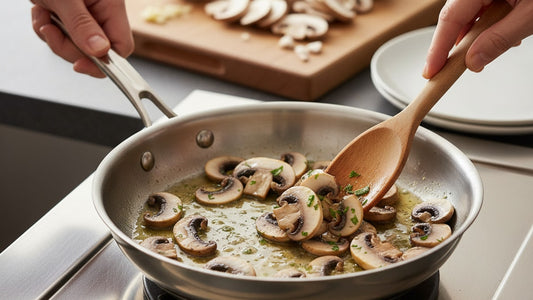 Blog Post: how to fry mushrooms - Professional illustration