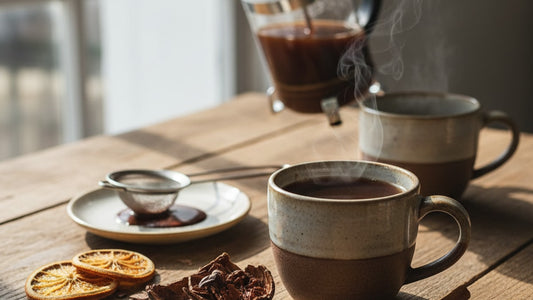 Blog Post: does cacao tea have caffeine - Professional illustration