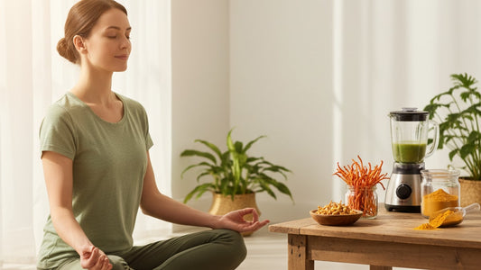 Blog Post: is cordyceps a mushroom - Professional illustration