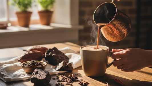 Blog Post: how to make cacao drink - Professional illustration