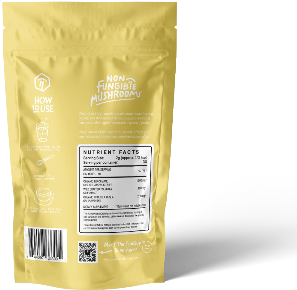 MIND - Mushroom Adaptogen Powder  (Buy 2 & Get 2 FREE)